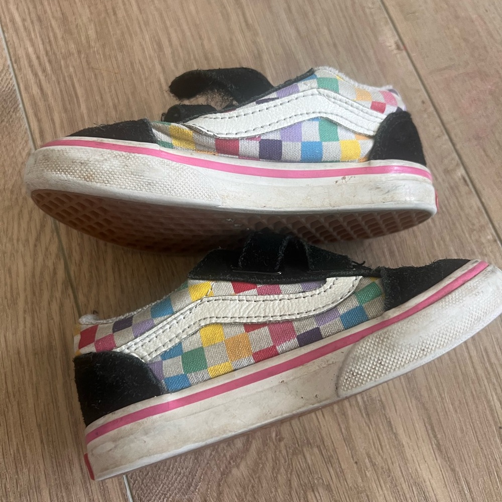 Colorful Checkered Kids Shoes